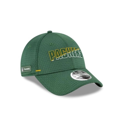 Green Bay Packers Gorra | New Era NFL Official Summer Sideline Stretch Snap 9forty Snapback Cap Mexico - Verdes